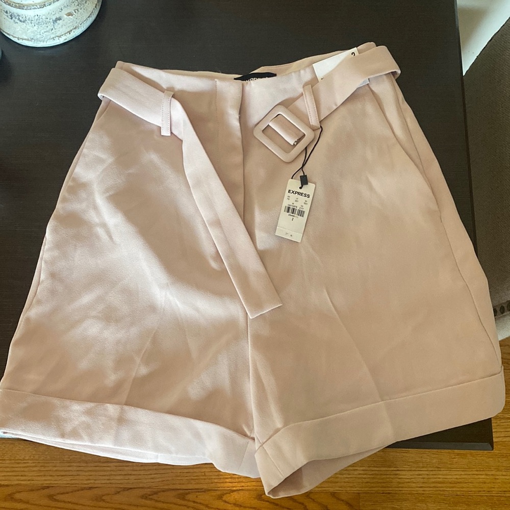 Express size 2 Bermuda extreme high rise